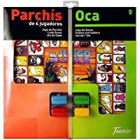 Los mejores  - Fournier - Tablero Parchís-Oca y fichas- 40 x 40 cm- para 4 Jugadores (F29467)